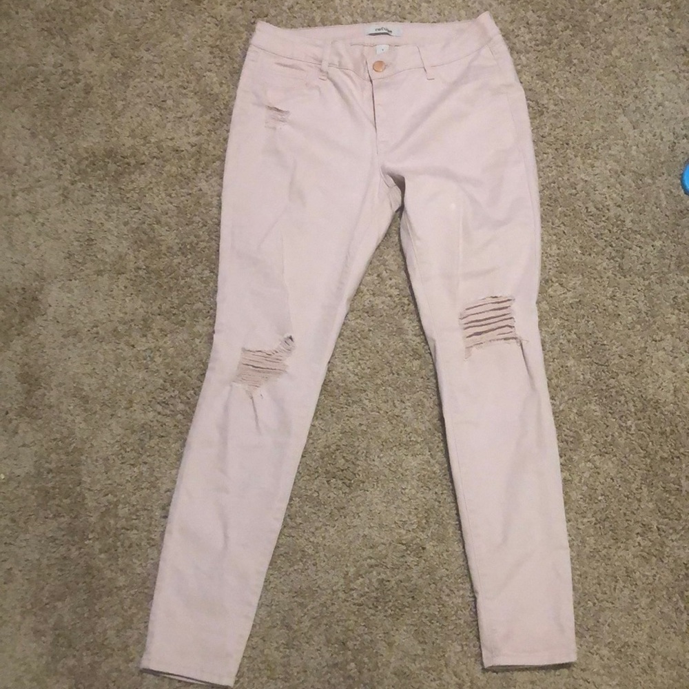 Distraught jeans